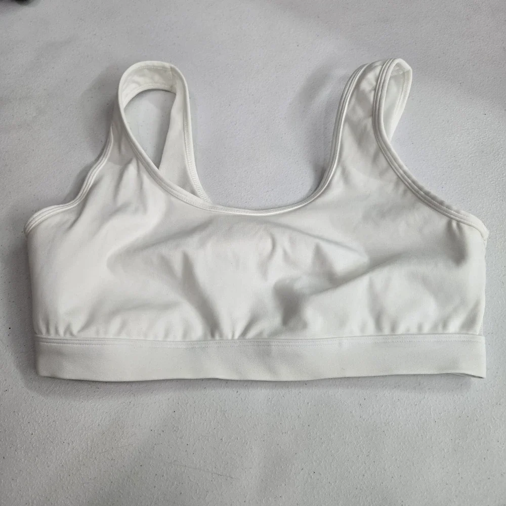 OFFLINE By Aerie Women Sports Bra Large White SWEAT CARDIO Wireless‎